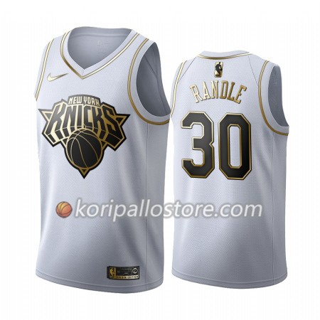 New York Knicks Julius Randle 30 Nike 2019-2020 Valkoinen Golden Edition Miesten Pelipaidat Swingman 